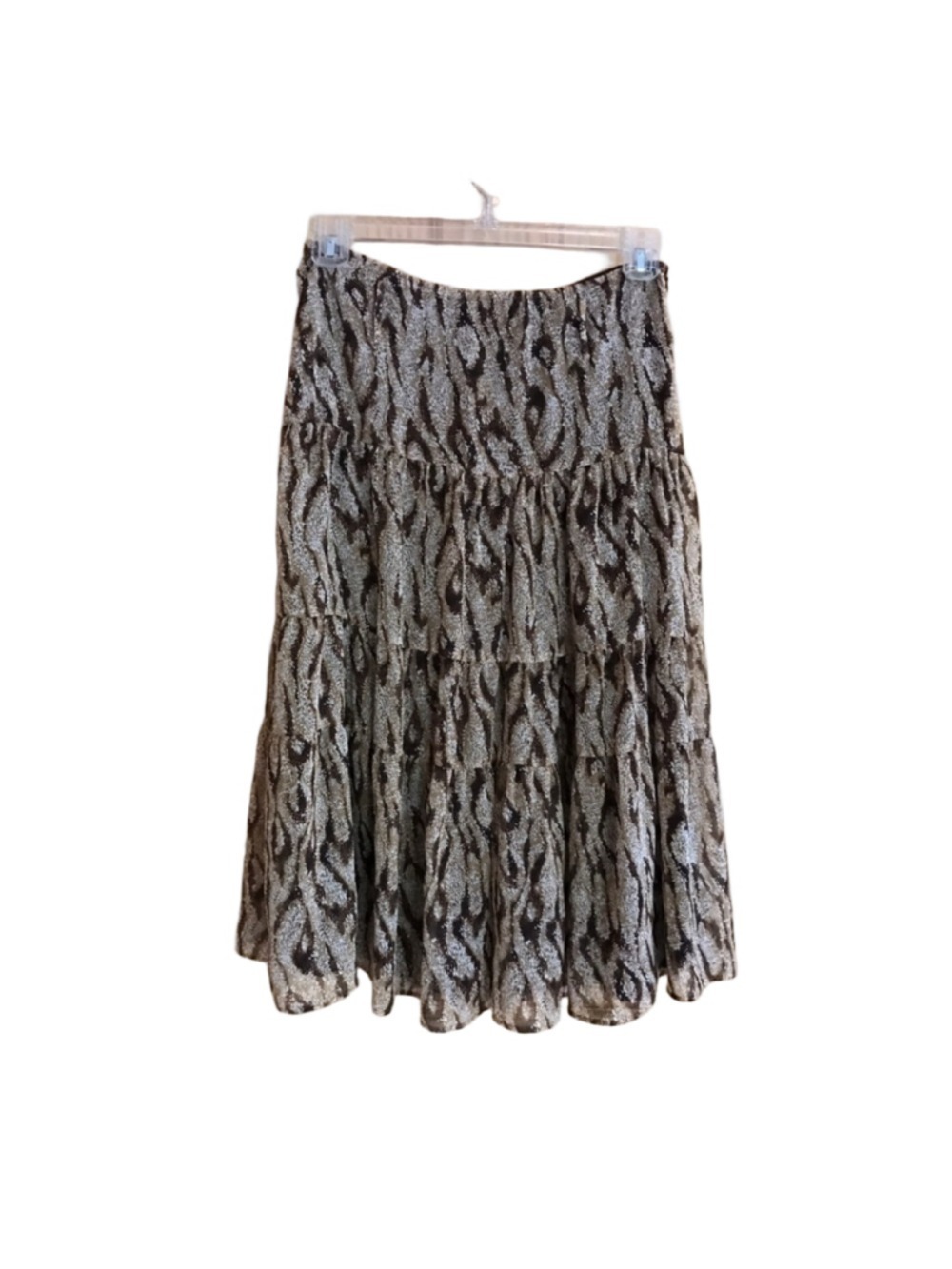 APT. 9 abstract animal print lined skirt size 6